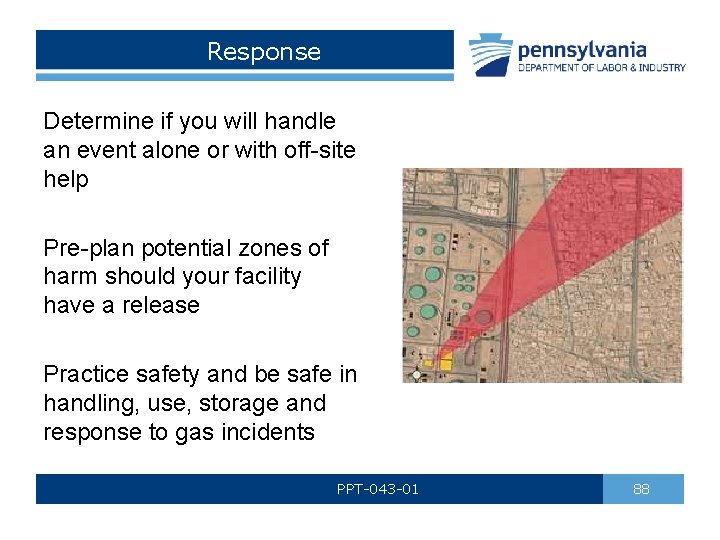 Response Determine if you will handle an event alone or with off-site help Pre-plan