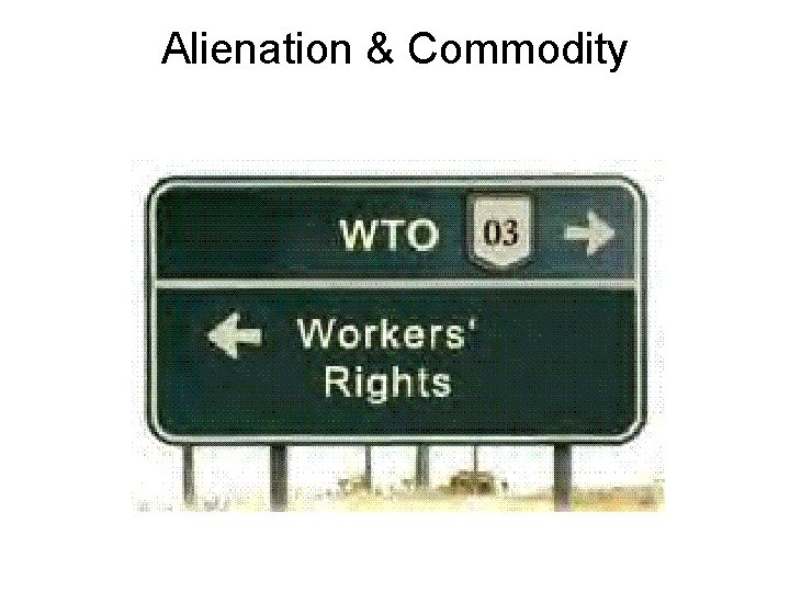 Alienation & Commodity 