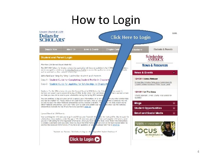 How to Login Click Here to Login 4 