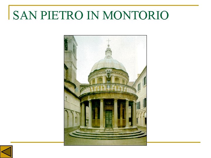 SAN PIETRO IN MONTORIO 