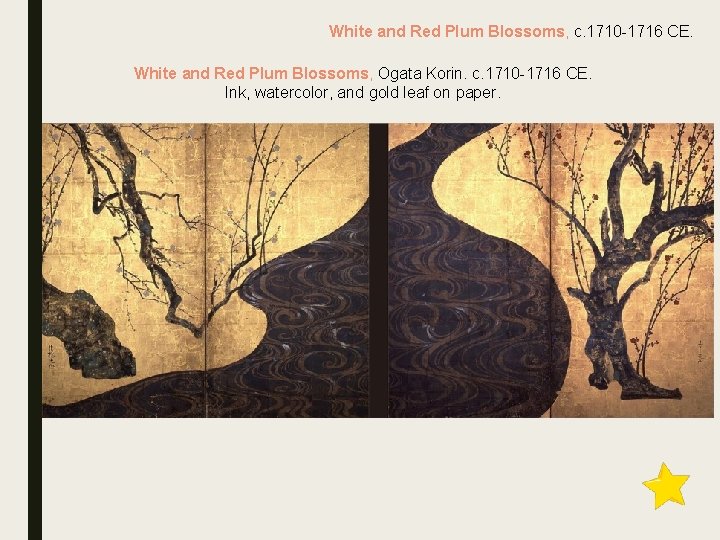 White and Red Plum Blossoms, c. 1710 -1716 CE. White and Red Plum Blossoms,