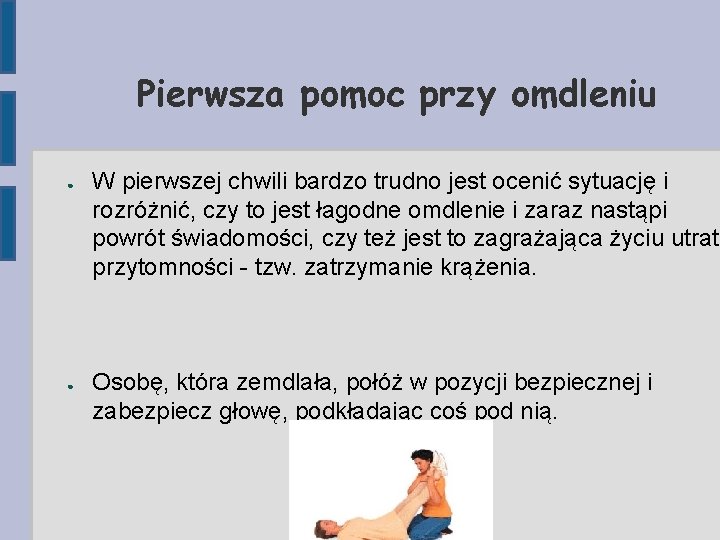 Pierwsza pomoc przedmedyczna 1 acuch przeycia 2 Pierwsza