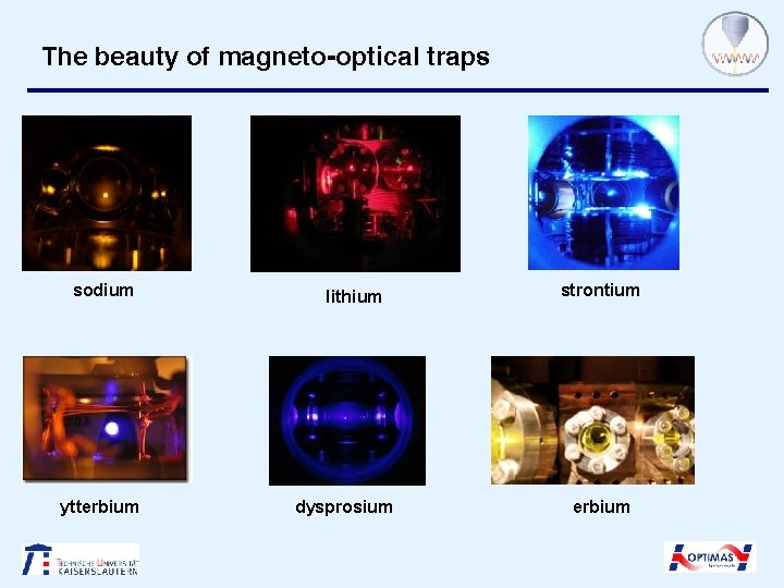 The beauty of magneto-optical traps sodium ytterbium lithium dysprosium strontium erbium 