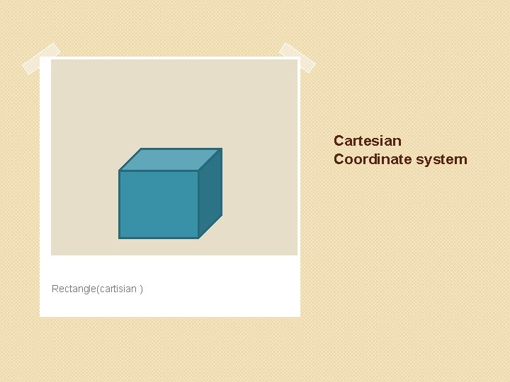 Cartesian Coordinate system Rectangle(cartisian ) 