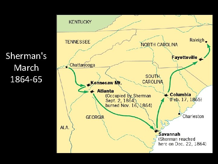 Sherman's March 1864 -65 