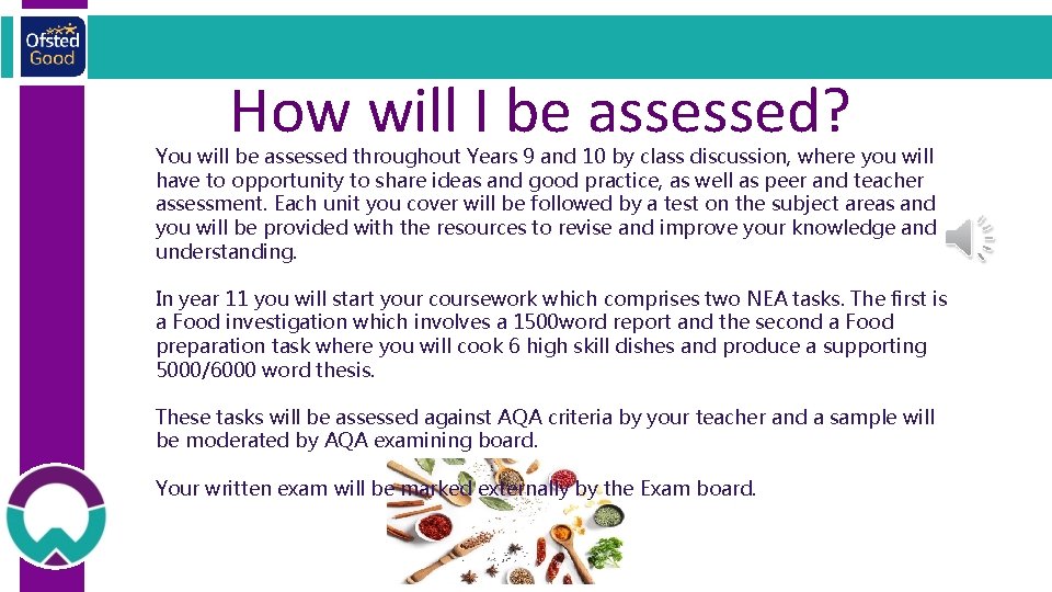 How will I be assessed? You will be assessed throughout Years 9 and 10