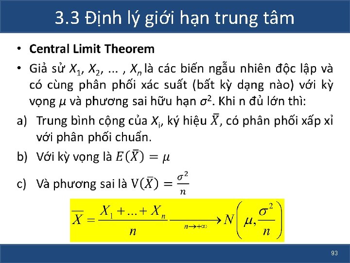 3. 3 Định lý giới hạn trung tâm • 93 