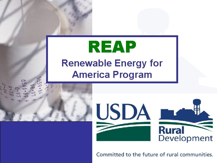 REAP Renewable Energy for America Program 