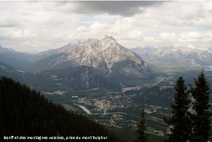 Banff et des montagnes voisines, prise du mont Sulphur 