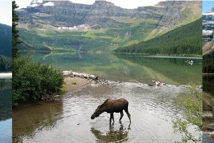 Le lac Cameron en automne dans le parc international de la paix Waterton -