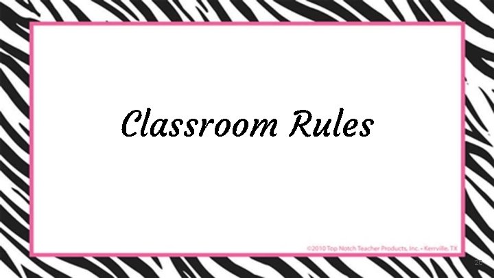 Classroom Rules 26 