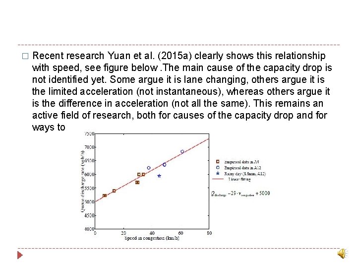 � Recent research Yuan et al. (2015 a) clearly shows this relationship with speed,