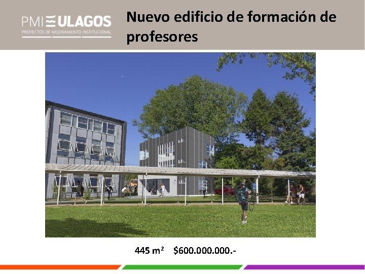Nuevo edificio de formación de profesores 445 m 2 $600. 000. - 