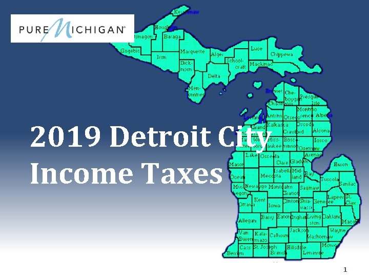 2019 Detroit City Income Taxes 1 