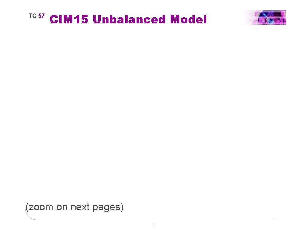 TC 57 CIM 15 Unbalanced Model (zoom on next pages) P 