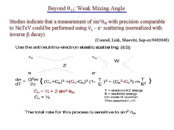 Beyond 13: Weak Mixing Angle Studies indicate that a measurement of sin 2 W