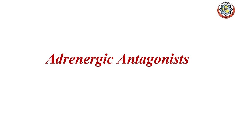 Adrenergic Antagonists 