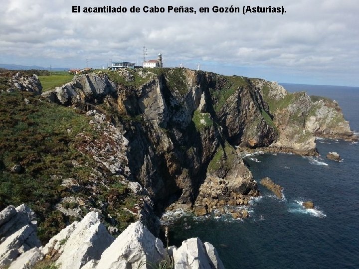 El acantilado de Cabo Peñas, en Gozón (Asturias). 