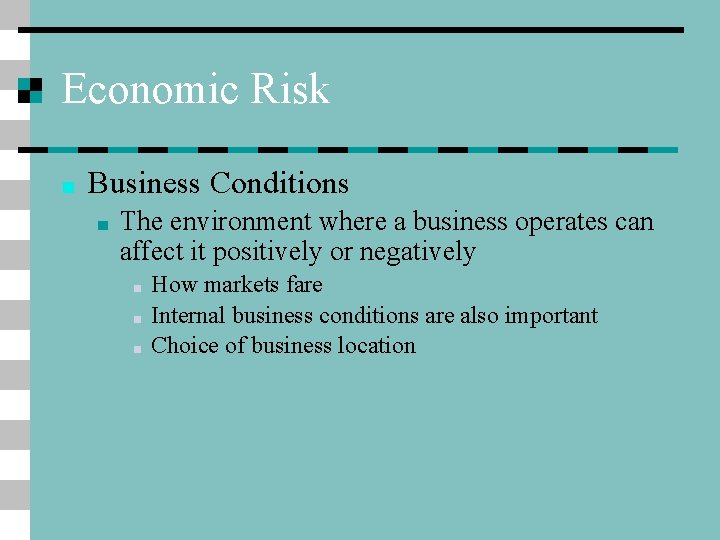 Business Risk Lincoln Public Schools HSOB World of
