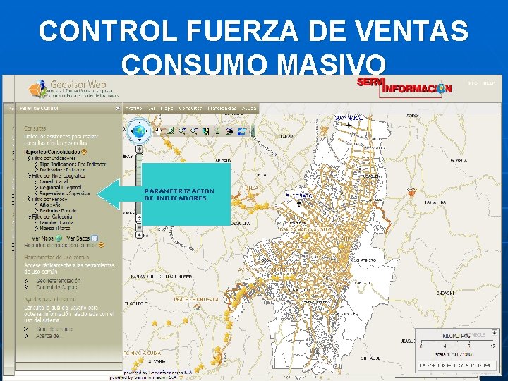 CONTROL FUERZA DE VENTAS CONSUMO MASIVO PARAMETRIZACION DE INDICADORES 