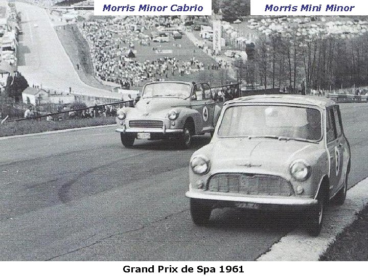 Morris Minor Cabrio Grand Prix de Spa 1961 Morris Mini Minor 