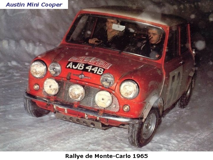 Austin Mini Cooper Rallye de Monte-Carlo 1965 