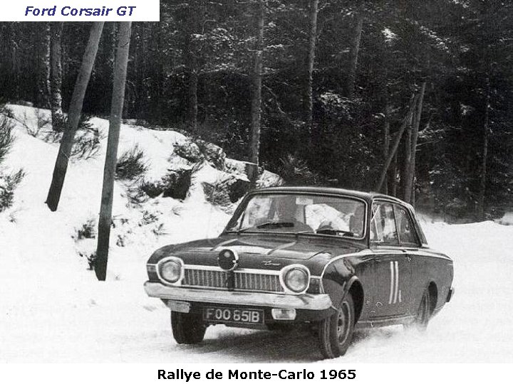 Ford Corsair GT Rallye de Monte-Carlo 1965 