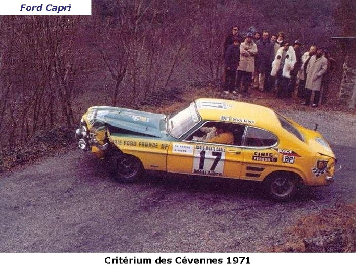 Ford Capri Critérium des Cévennes 1971 