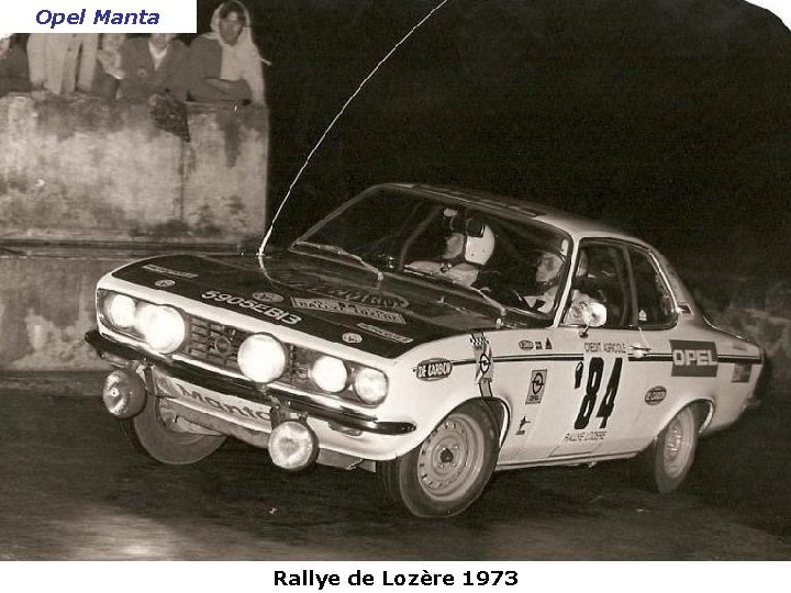 Opel Manta Rallye de Lozère 1973 