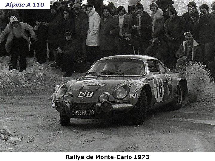 Alpine A 110 Rallye de Monte-Carlo 1973 