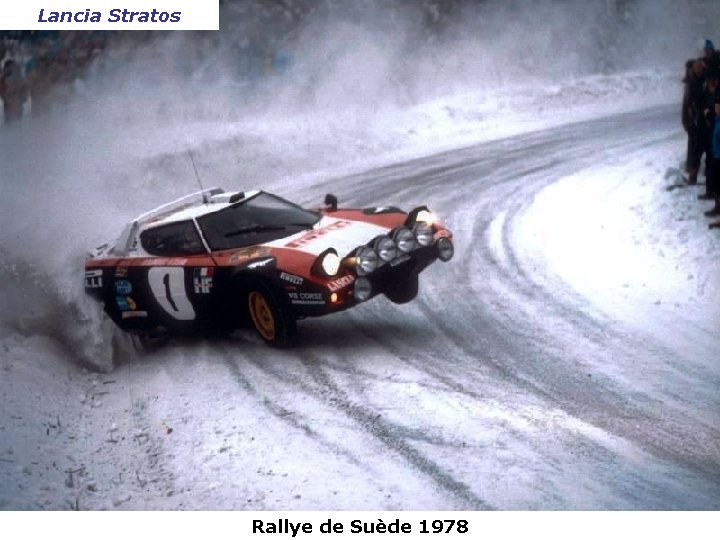 Lancia Stratos Rallye de Suède 1978 