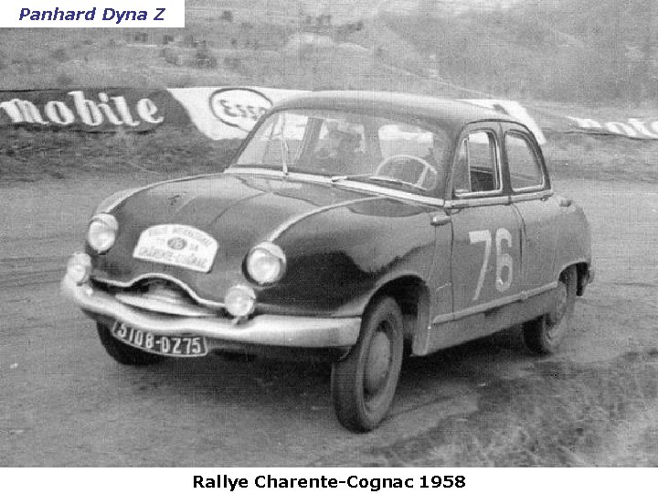 Panhard Dyna Z Rallye Charente-Cognac 1958 