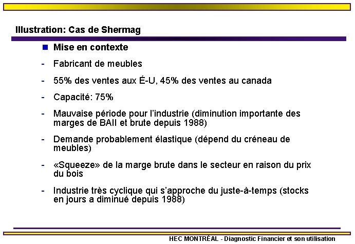 Illustration: Cas de Shermag n Mise en contexte - Fabricant de meubles - 55%