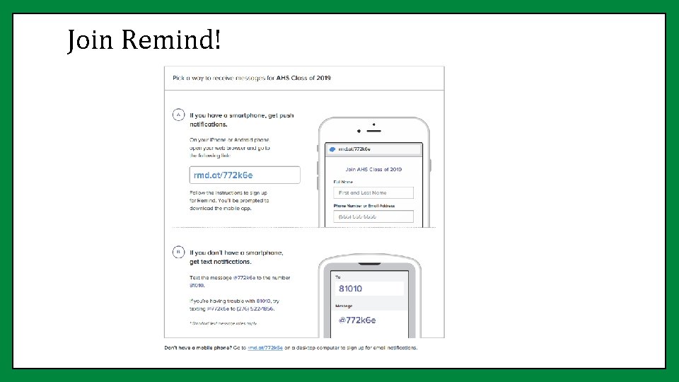 Join Remind! 