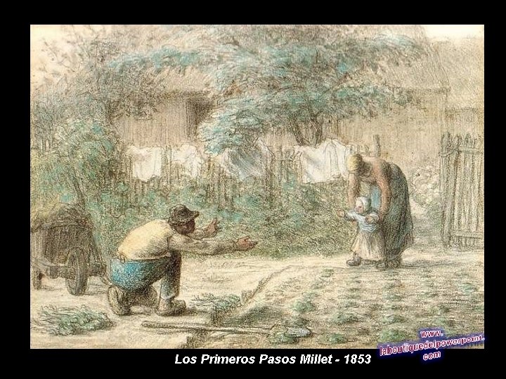 Los Primeros Pasos Millet - 1853 