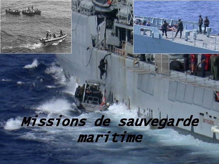 Missions de sauvegarde maritime 