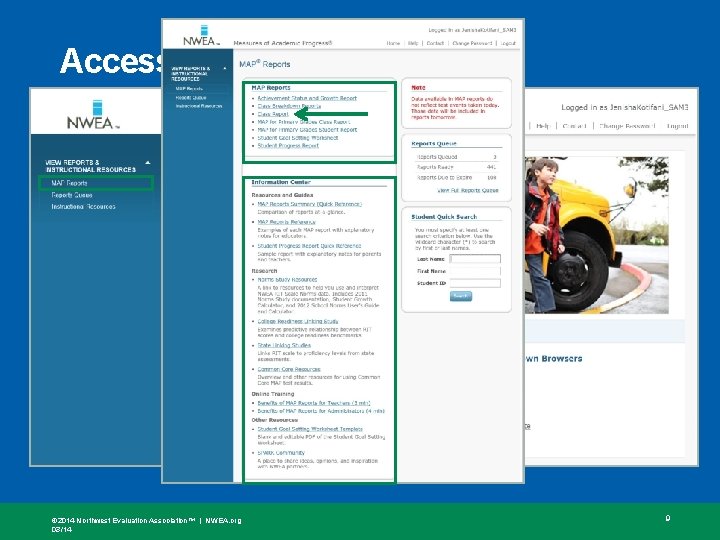 Accessing the Class Report © 2014 Northwest Evaluation Association™ | NWEA. org 03/14 9