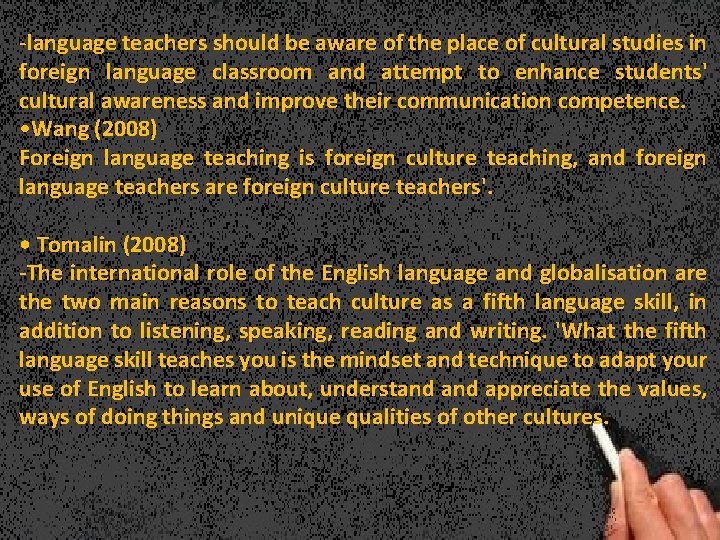 -language teachers should be aware of the place of cultural studies in foreign language