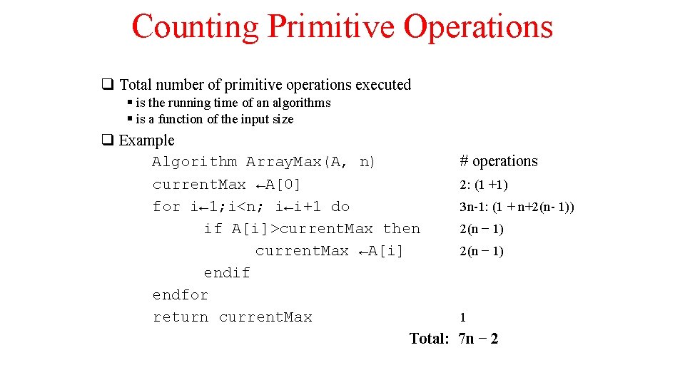 GC 211 Data Structures Week 2 Algorithm Analysis