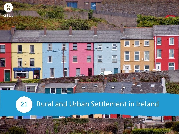 Rural and Urban Settlement 21 Rural and Urban Settlement in Ireland 21 
