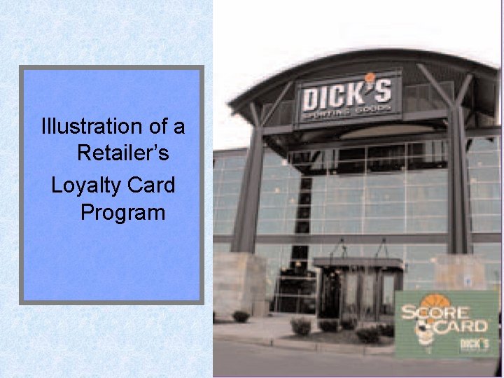 Illustration of a Retailer’s Loyalty Card Program 