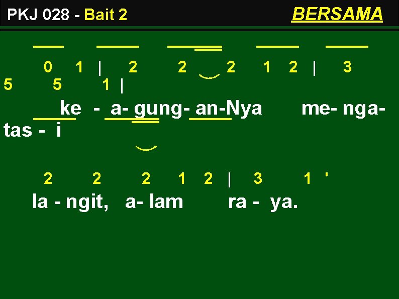 BERSAMA PKJ 028 - Bait 2 5 0 1 | 2 5 1 |