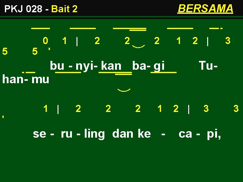 BERSAMA PKJ 028 - Bait 2 5 0 5 ' 1 | 2 2