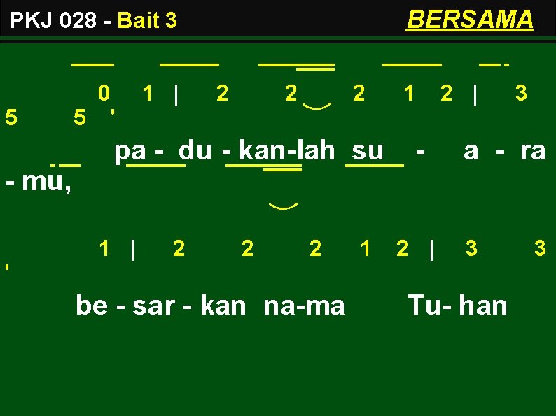 BERSAMA PKJ 028 - Bait 3 5 0 5 ' 1 | 2 2