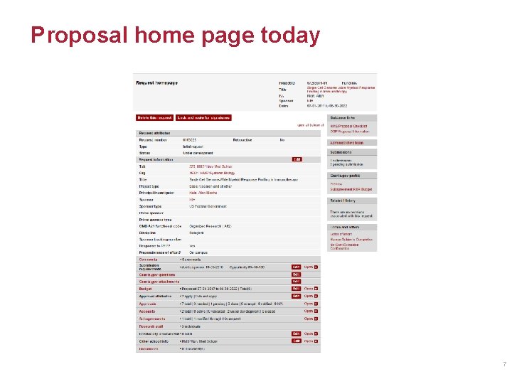 Proposal home page today 7 Proposal home page today 7