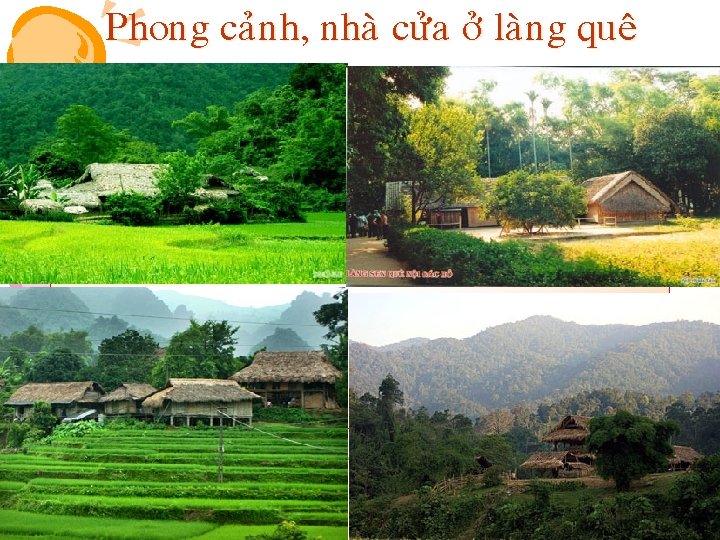 Phong caûnh, nhaø cöûa ôû laøng queâ 