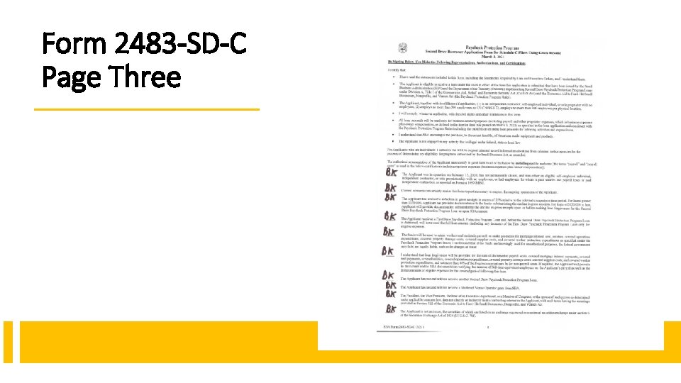 Form 2483 -SD-C Page Three 