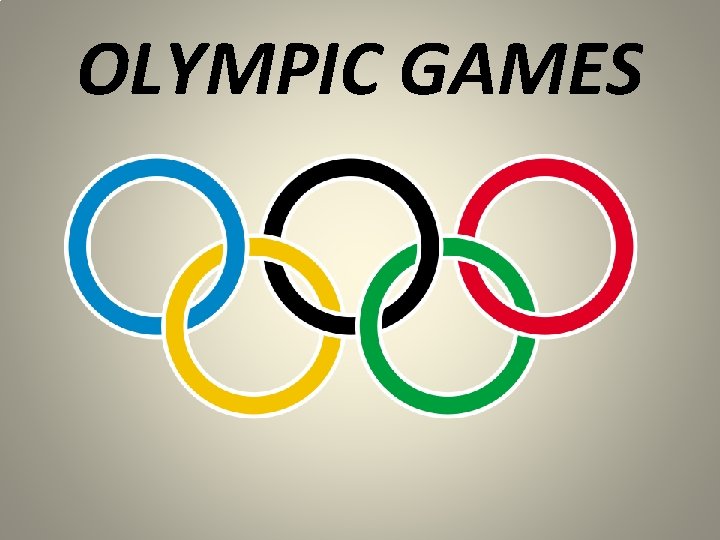 OLYMPIC GAMES 