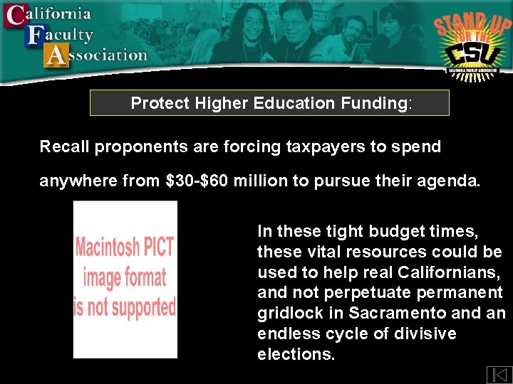 Protect Higher Education Funding: Recall proponents are forcing taxpayers to spend anywhere from $30