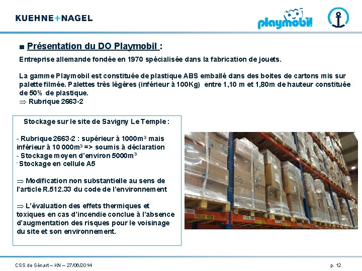 ■ Présentation du DO Playmobil : Entreprise allemande fondée en 1970 spécialisée dans la